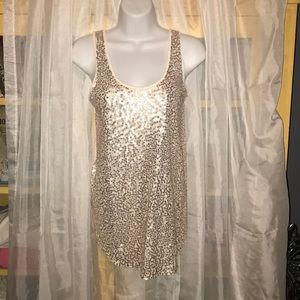 Express cotton sequined top perfect for holidays